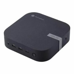 ASUS Chromebox 5 GC029UN - Mini PC - 1 x Celeron 7305 / 1.1 GHz - RAM 4 GB - SSD 128 GB - HD Graphics - GigE, 2.5 GigE, Bluetooth 5.2, 802.11ax (Wi-Fi 6E) - WLAN: Bluetooth 5.2, 802.11a/b/g/n/ac/ax (Wi-Fi 6E) - Chrome OS - monitor: none - eco black
