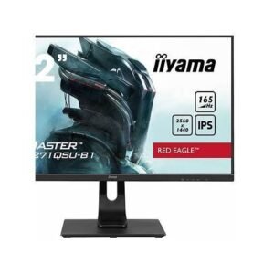 iiyama G-MASTER Red Eagle GB3271QSU-B1 - LED monitor - 32" (31.5" viewable) - 2560 x 1440 WQHD @ 165 Hz - IPS - 400 cd/m≤ - 1200:1 - 1 ms - 2xHDMI, 2xDisplayPort - speakers - matte black