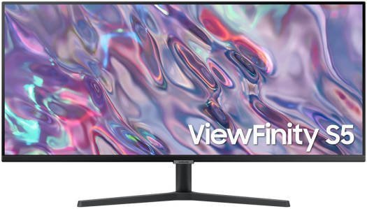 Samsung ViewFinity S5 S34C500GAU - S50GC Series - LED monitor - 34" (34" viewable) - 3440 x 1440 UWQHD @ 100 Hz - VA - 300 cd/m≤ - 3000:1 - HDR10 - 5 ms - 2xHDMI, DisplayPort - black