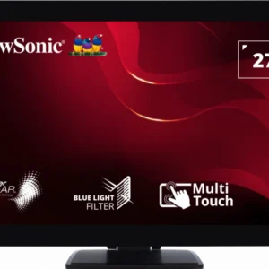 ViewSonic TD2760 - LED monitor - 27" - touchscreen - 1920 x 1080 Full HD (1080p) @ 60 Hz - MVA - 230 cd/m≤ - 3000:1 - 12 ms - HDMI, VGA, DisplayPort - speakers