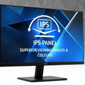 Acer V227Qbip - V7 Series - LED monitor - 21.5" - 1920 x 1080 Full HD (1080p) @ 75 Hz - IPS - 250 cd/m≤ - 4 ms - HDMI, VGA, DisplayPort - black