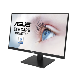 ASUS VA27AQSB - LED monitor - 27" - 2560 x 1440 QHD @ 75 Hz - IPS - 350 cd/m≤ - 1000:1 - 1 ms - HDMI, DisplayPort - speakers - black