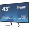 iiyama ProLite X4373UHSU-B1 - LED monitor - 43" (42.5" viewable) - 3840 x 2160 4K @ 60 Hz - VA - 400 cd/m≤ - 4000:1 - 3 ms - 2xHDMI, DisplayPort, Mini DisplayPort - speakers - matte black