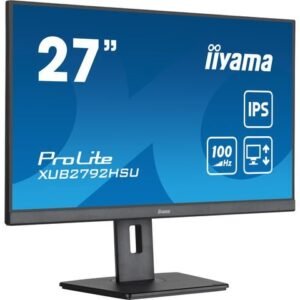 iiyama ProLite XUB2792HSU-B6 - LED monitor - 27" - 1920 x 1080 Full HD (1080p) @ 100 Hz - IPS - 250 cd/m≤ - 1300:1 - 0.4 ms - HDMI, DisplayPort - speakers - matte black